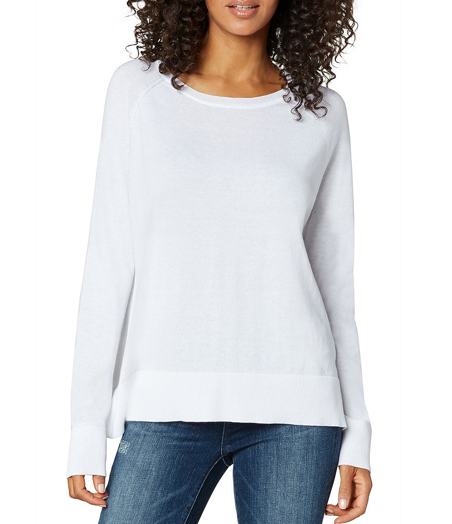 Liverpool Los Angeles Raglan Crew Neck Organic Cotton Blend Sweater