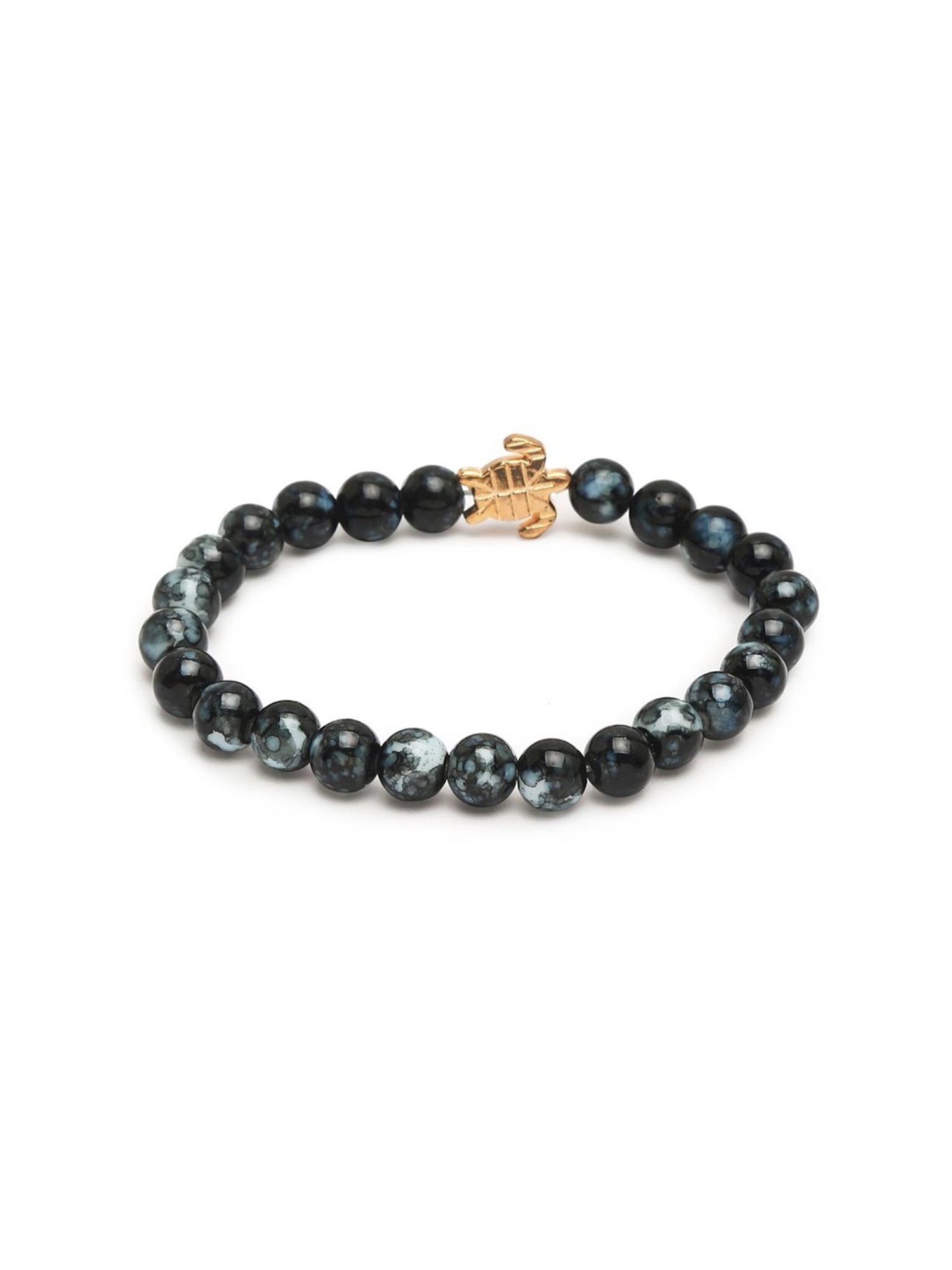 YouBella Black & Gold-Toned Flexible fit Bracelet