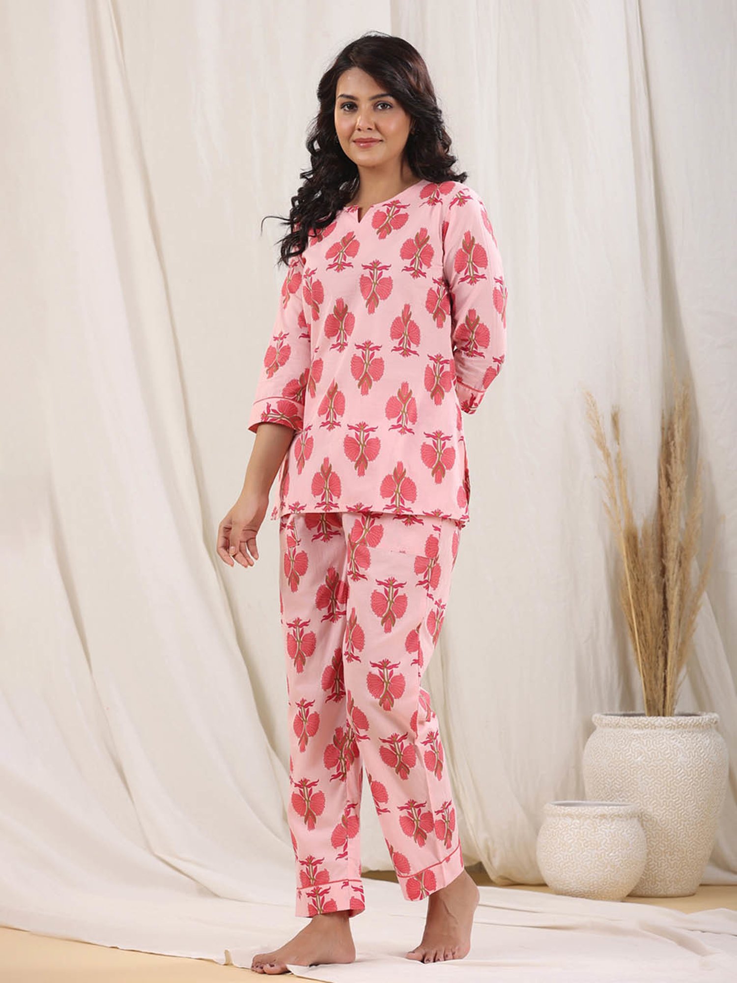 Nite Flite Pink Shirt With Pyjamas