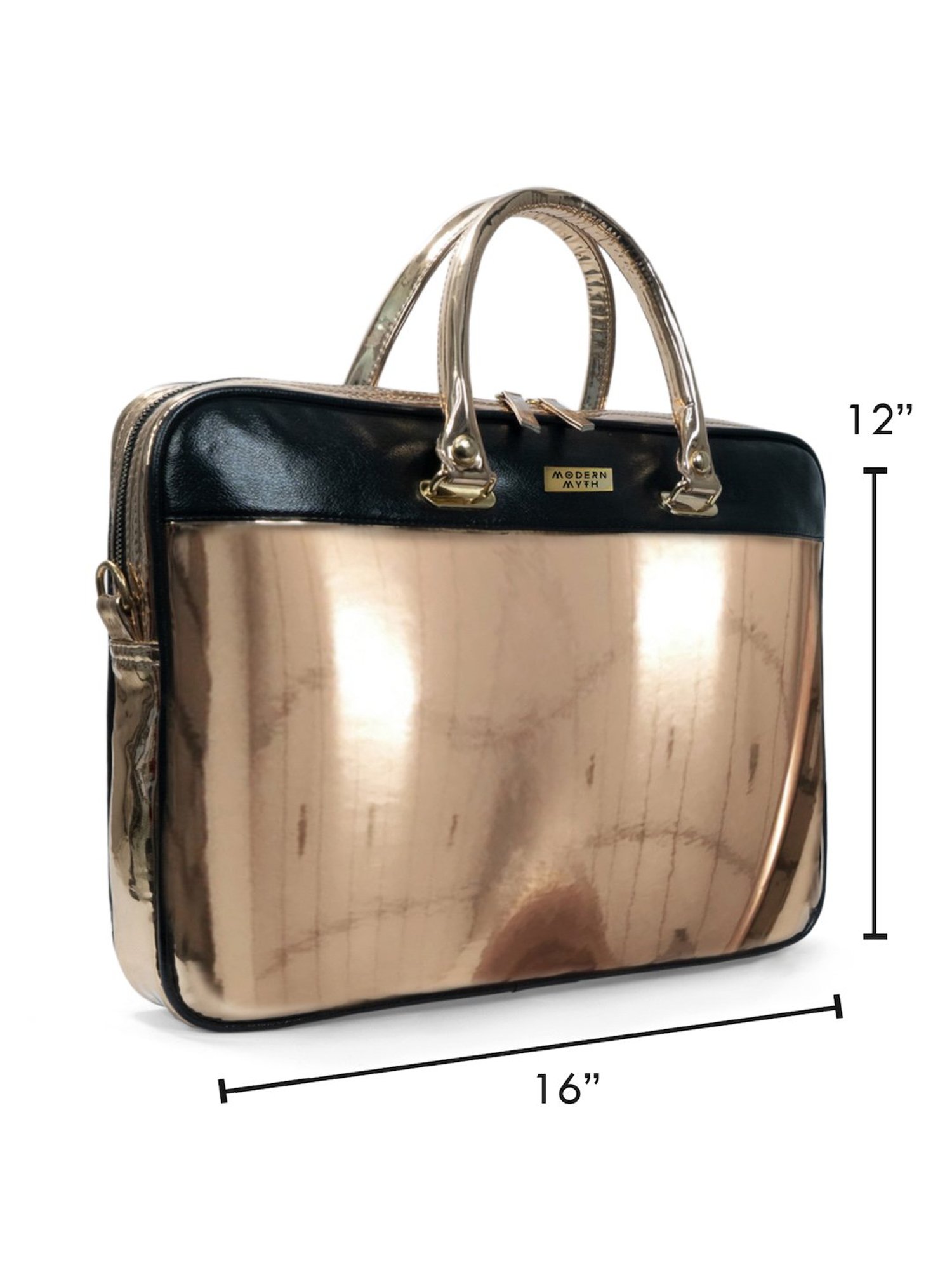 Modern Myth Golden Large Laptop Handbag