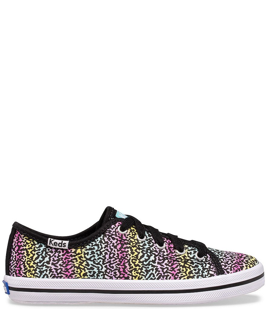 Keds Girl's Kickstart Notebook Print Rainbow Lace-Up Sneakers (Toddler)