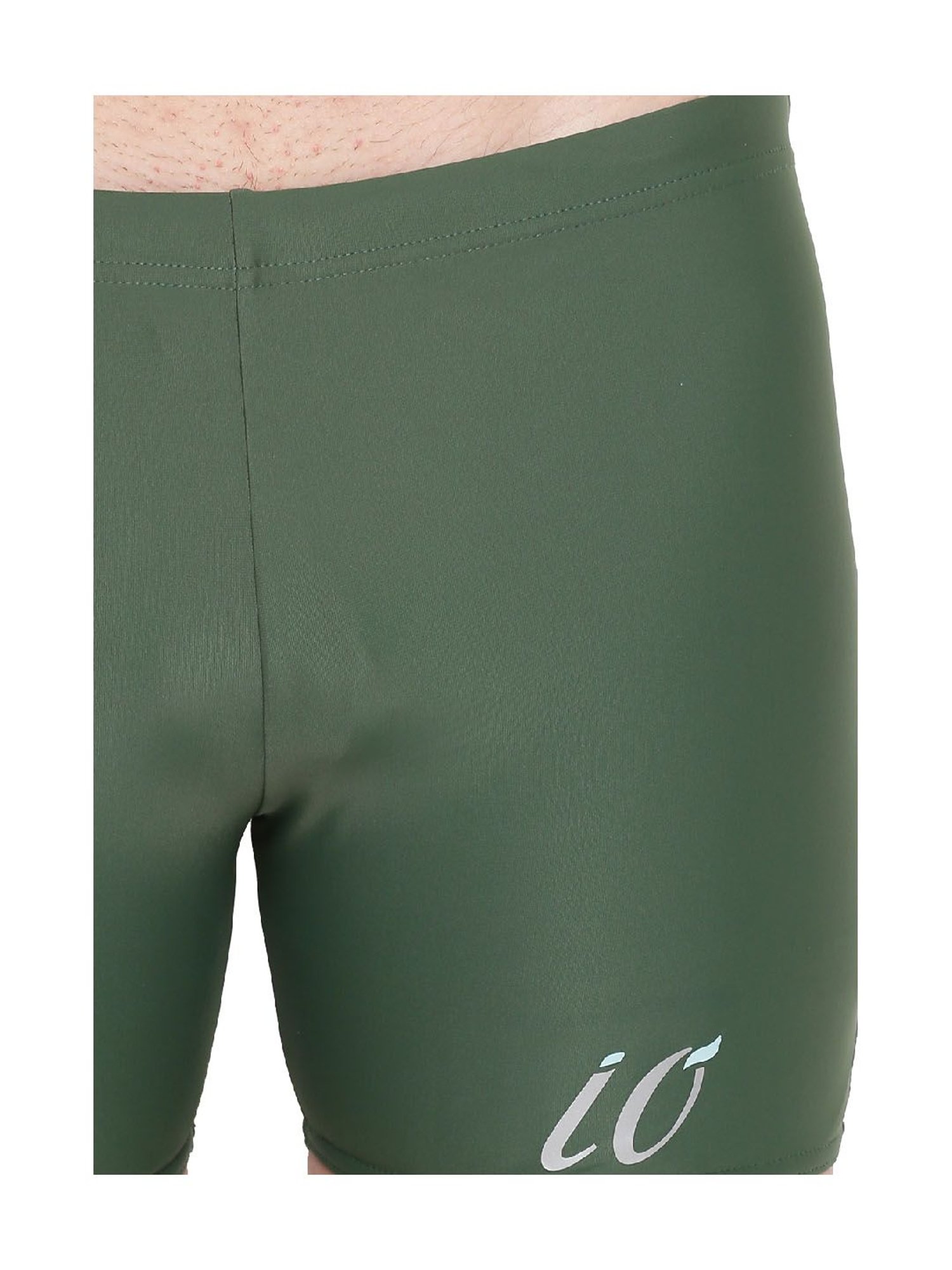 IO Green Skinny Fit Swim Shorts