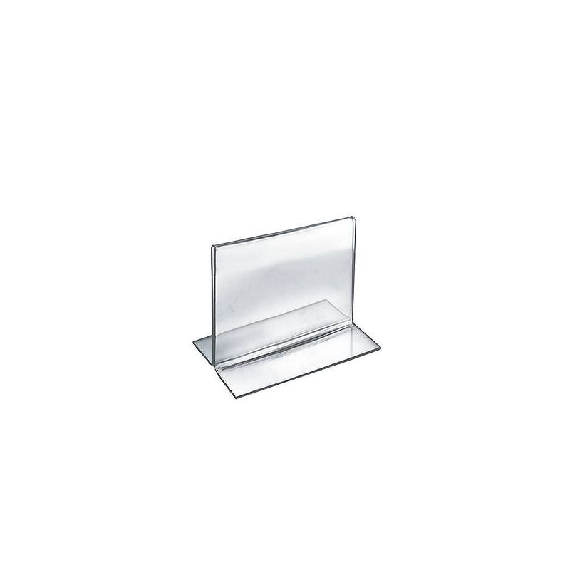 Azar Displays 5" X 5" 10pk 2 - Sided Double - Foot Acrylic Sign Holder