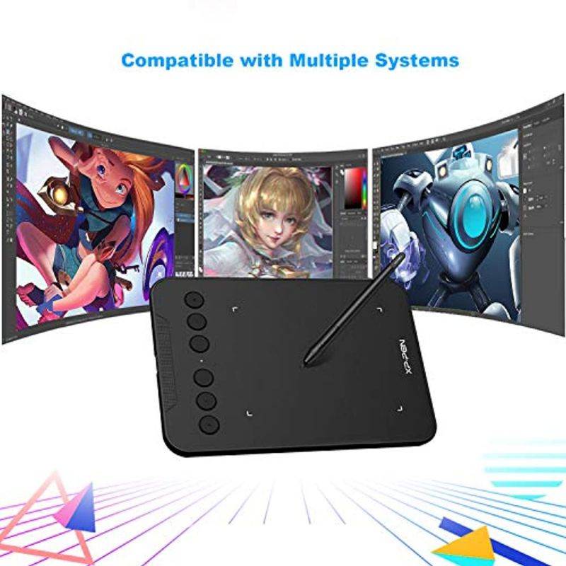 XP-PEN Deco Mini 4 Graphich Tablet Portable Digital Graphic Drawing Tablet with Battery-Free 8192 Stylus 6 Express Keys Supports Windows, Mac,Android (XP-PEN4)