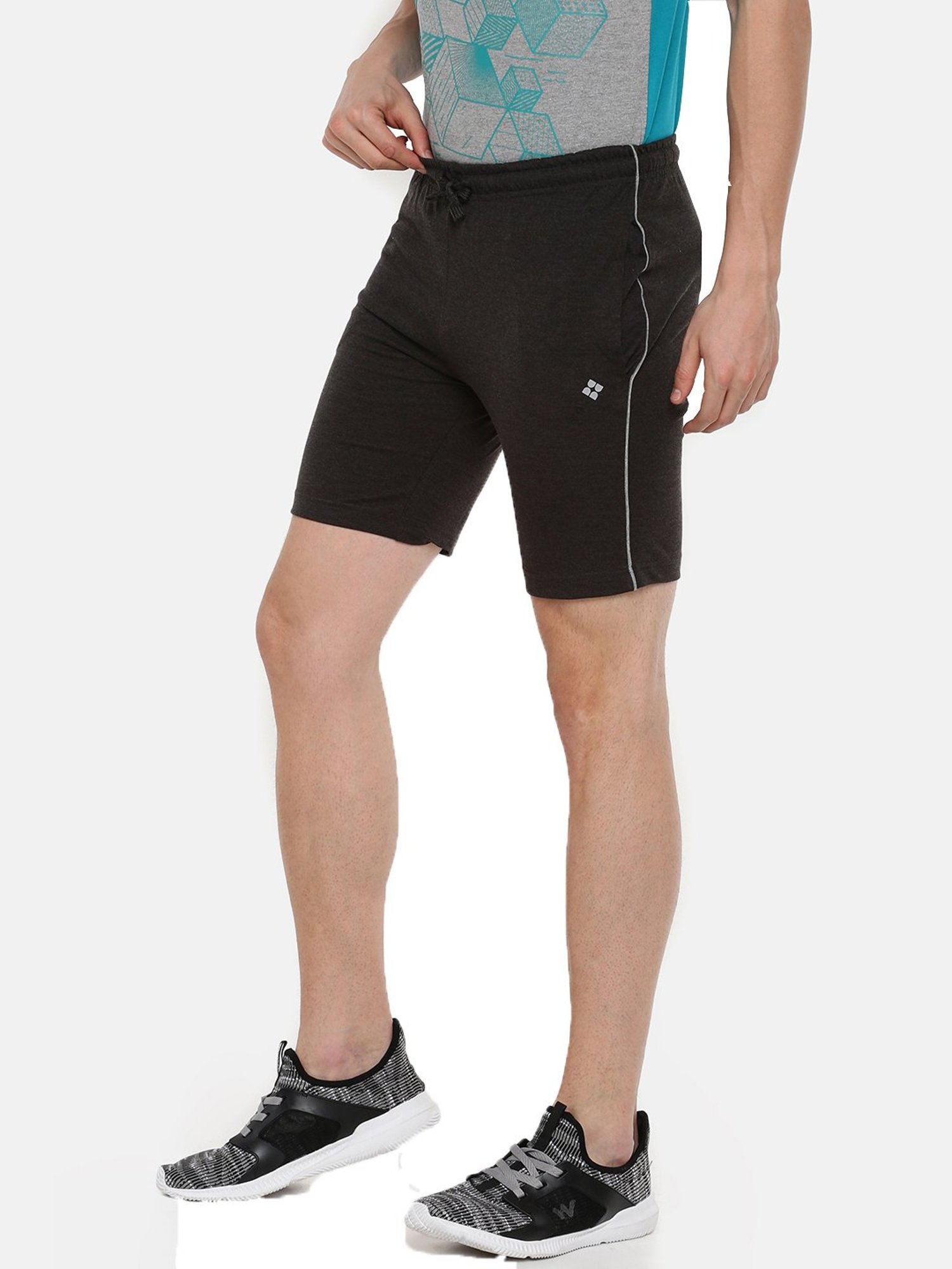 Dollar Grey Cotton Regular Fit Shorts