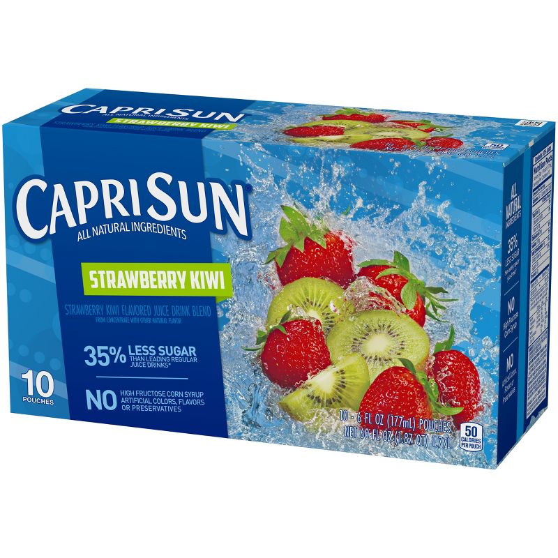 Capri Sun Strawberry Kiwi Pack - 10pk/6 fl oz Pouches
