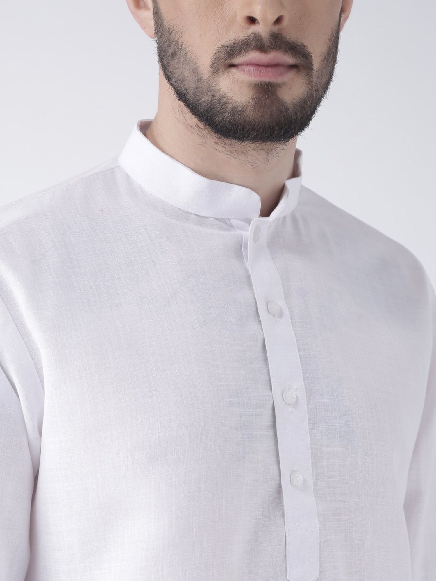 Vastramay White Cotton Straight Fit Embroidery Ethnic Suits