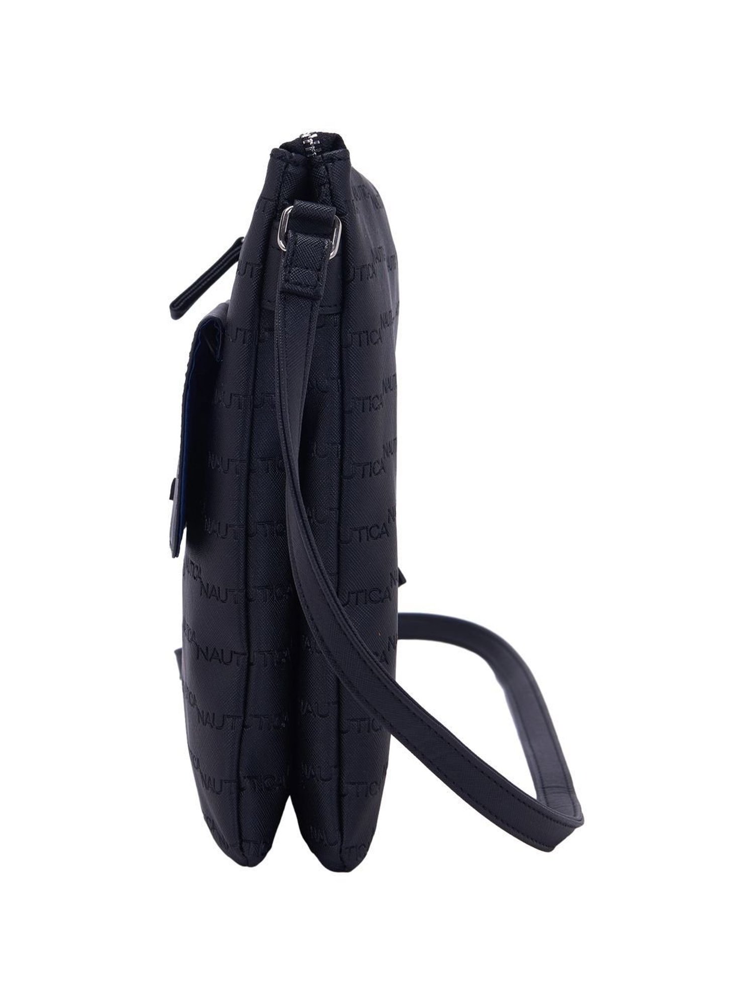 Nautica Black Solid Medium Sling Handbag