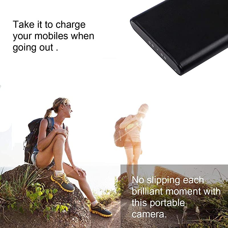 WiFi Hidden Camera Power Bank 10000mAh 10 Feet Night Vision DistanceHD 1080P Nanny Cam Portable ChargerRemotely View Realtime Monitoring