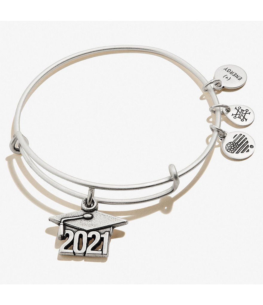 Alex and Ani Graduation Cap 2021 Charm Bangle Bracelet