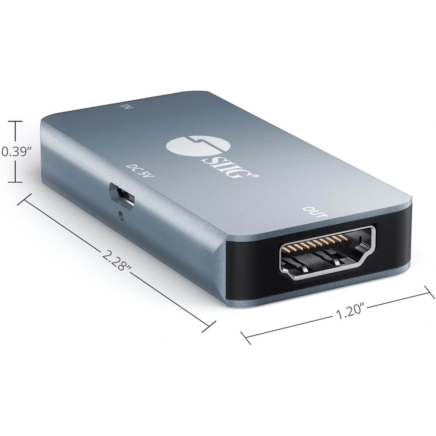 SIIG HDMI 2.0 4K HDR Repeater CEH24K11S1