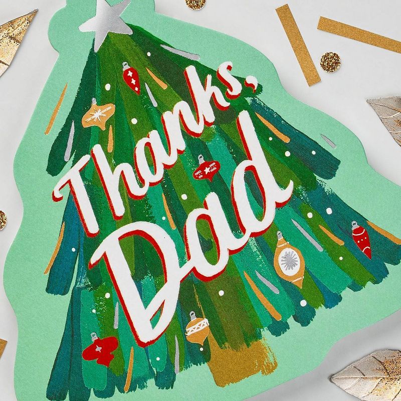 Thanks Christmas Greeting Card for Dad