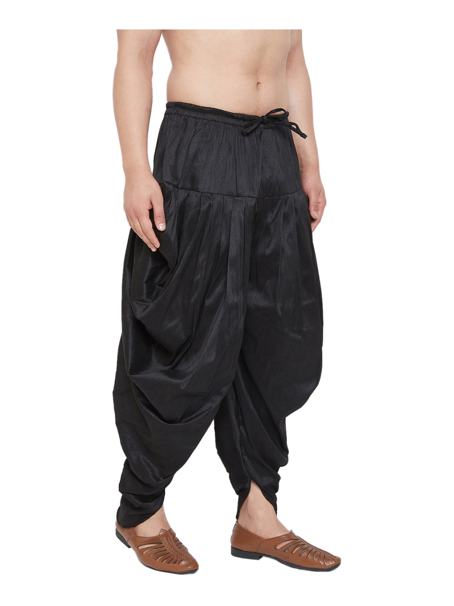 Ramraj ALAMEEN White Cotton Solid Dhotis