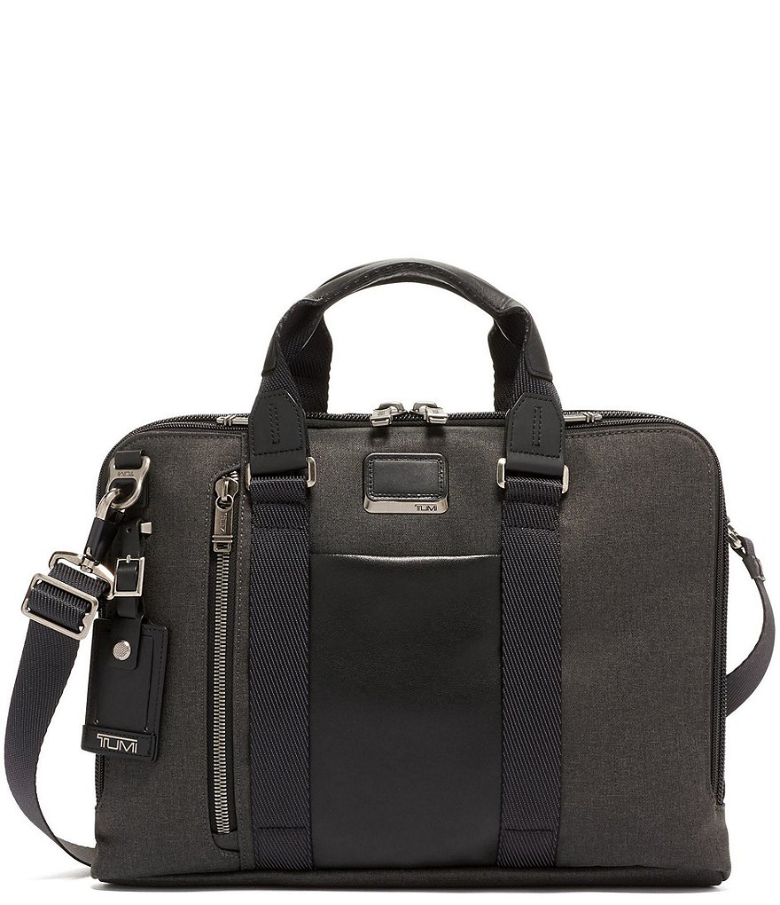 Tumi Alpha Bravo Aviano Black Slim Briefcase