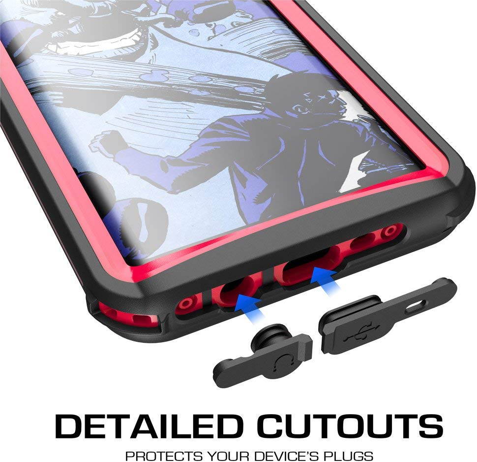 Ghostek Nautical Galaxy S8 Plus Waterproof Case with Screen Protector Extreme Rugged Heavy Duty Protection Full Body Sealed Shell Underwater Shockproof for 2017 Galaxy S8 Plus (6.2 Inch) - (Black)