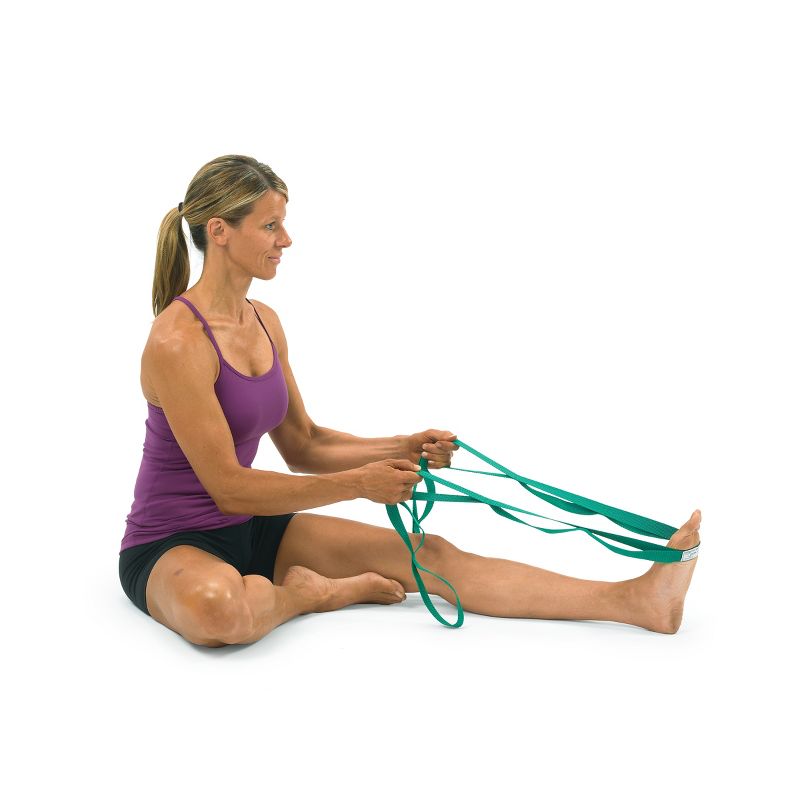 Stretch Out Strap with Stretching Exercise Poster