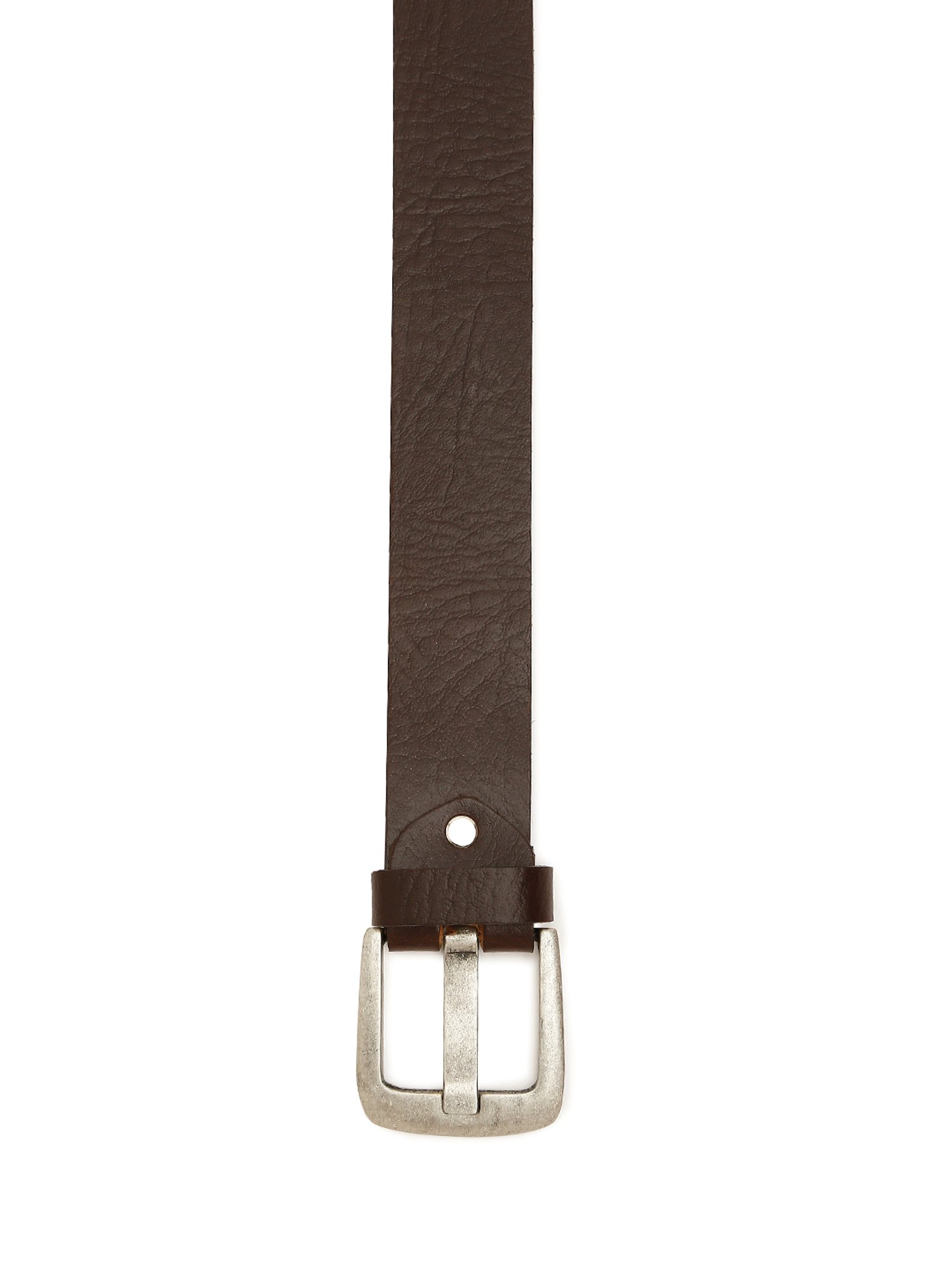 Fossil Julian Black Leather Solid Waist Belt