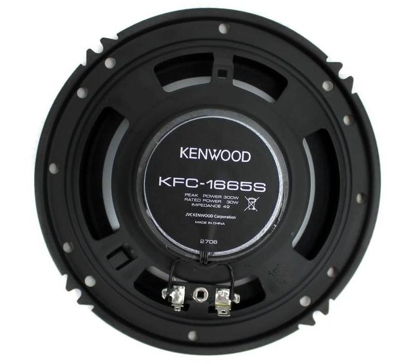 Kenwood KFC-1666S 6.5 Inch 300 Watt 2-Way Car Audio Door Coaxial Speakers (4)