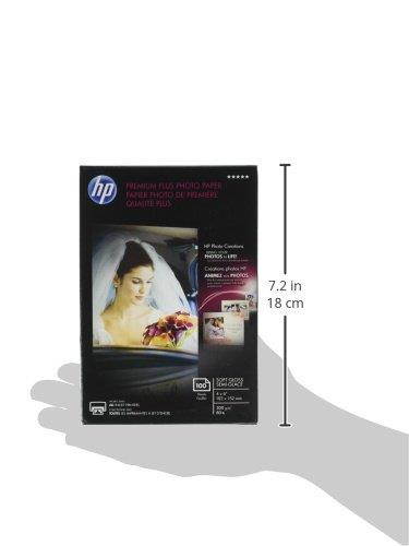 HP Premium Plus Photo Paper, Soft Gloss, 4x6, 100 Sheets (CR666A)
