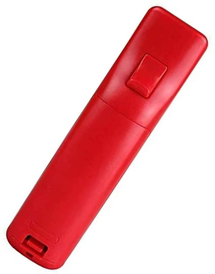 AndThere Wii Remote Controller with Build-in Motion Sensor Plus for Nintendo Wii, Wii U Remote Motion Plus Controller with Silicon Cover Wristband,Red