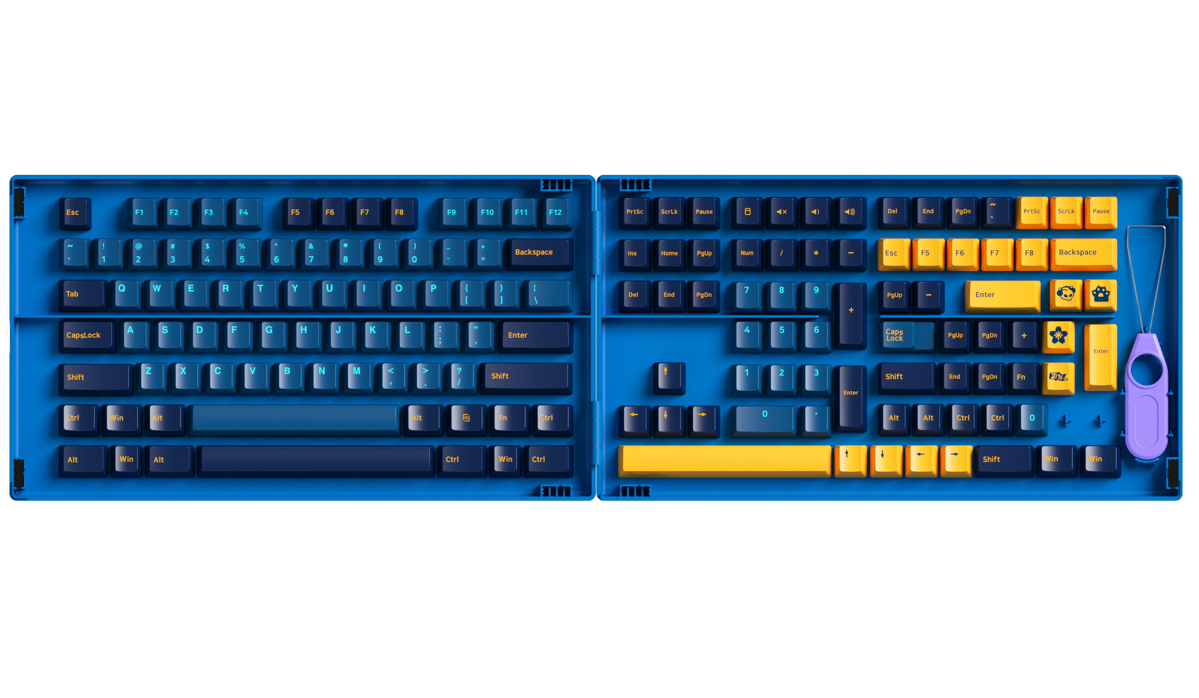 Akko Carbon Retro 158-Key ASA Profile PBT Double-Shot Full Keycap Set for Mechanical Keyboards with Collection Box