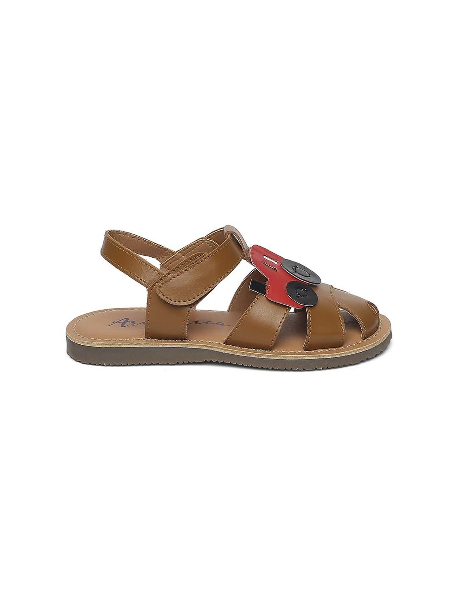 Aria Nica Kids Tractor Brown Casual Sandals