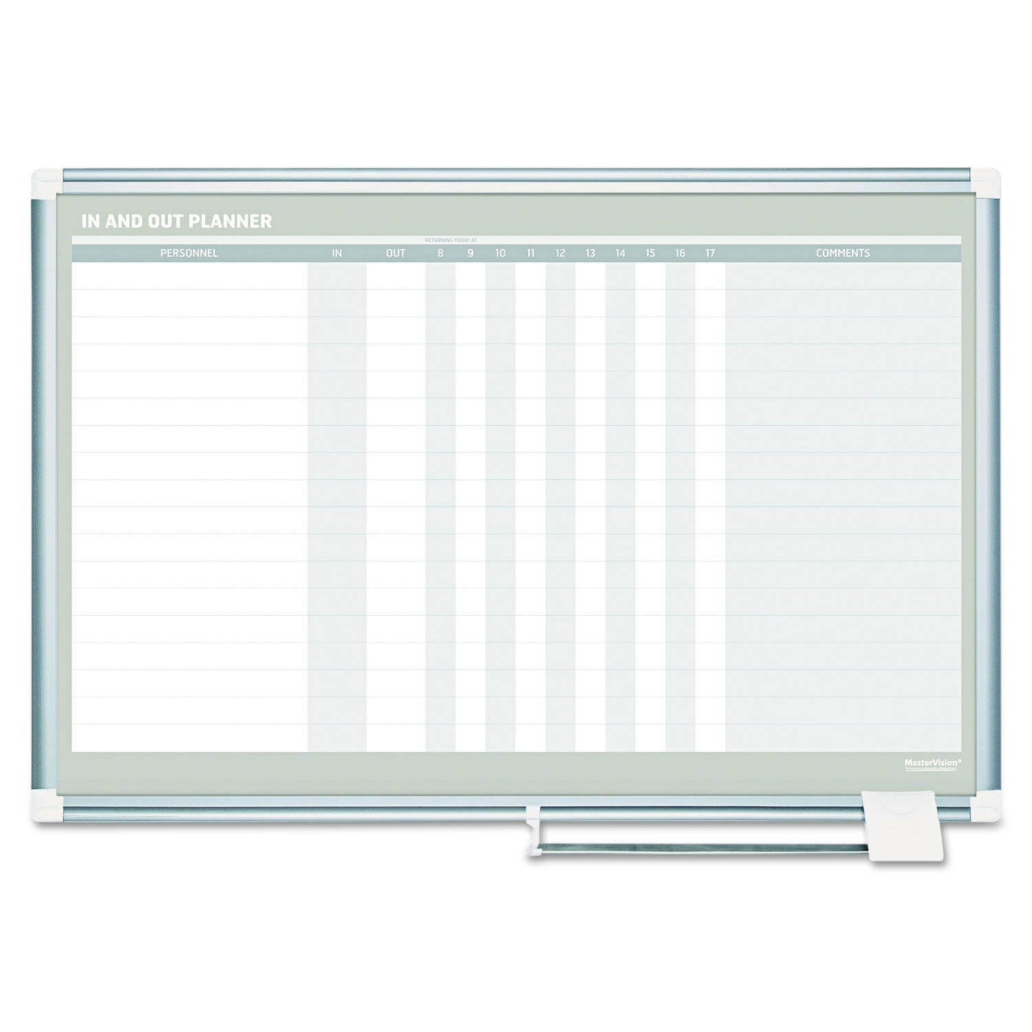 Mastervision In-Out Magnetic Dry Erase Board 36x24 Silver Frame GA01110830