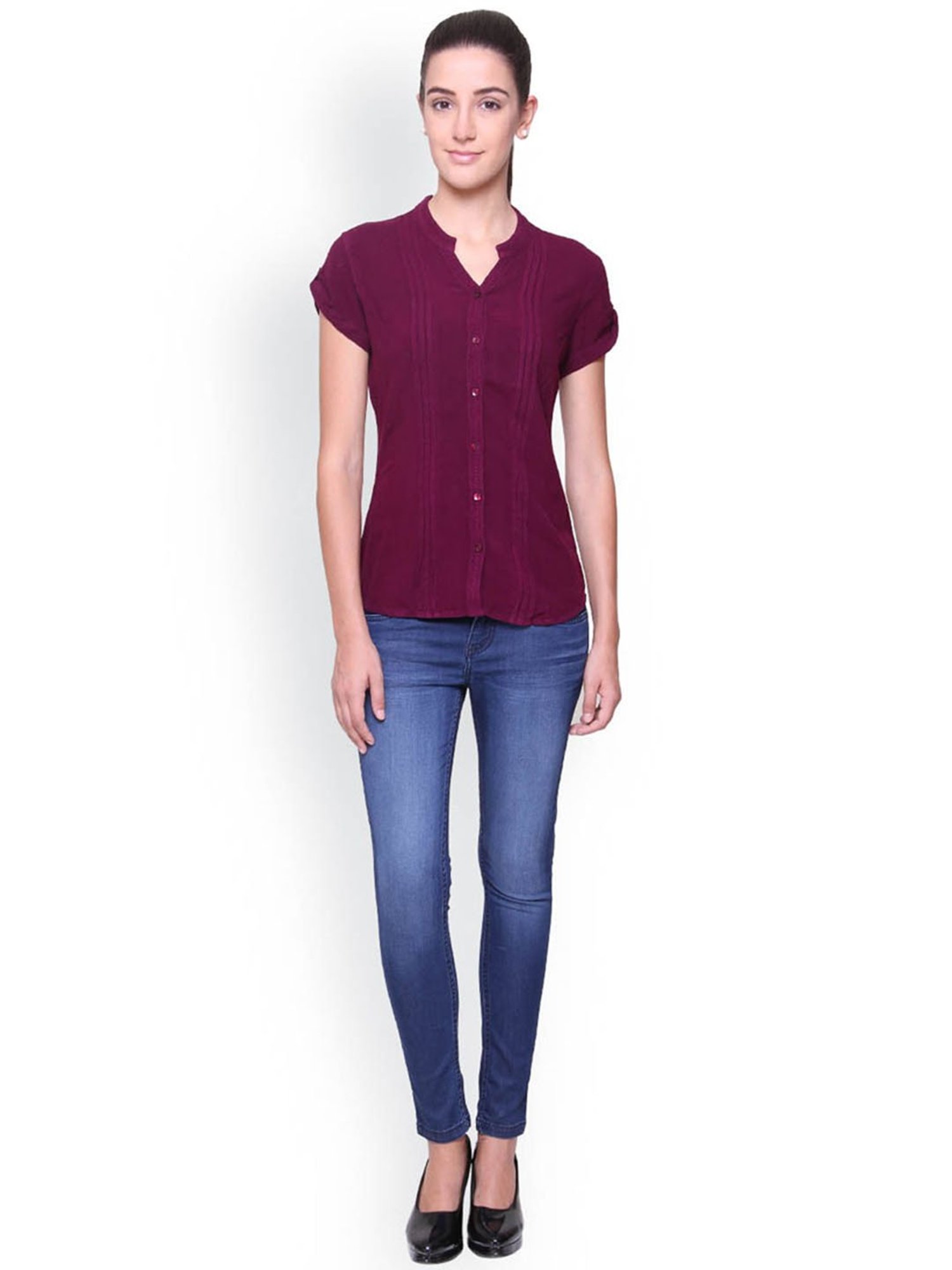 Identiti Purple Regular Fit Shirt