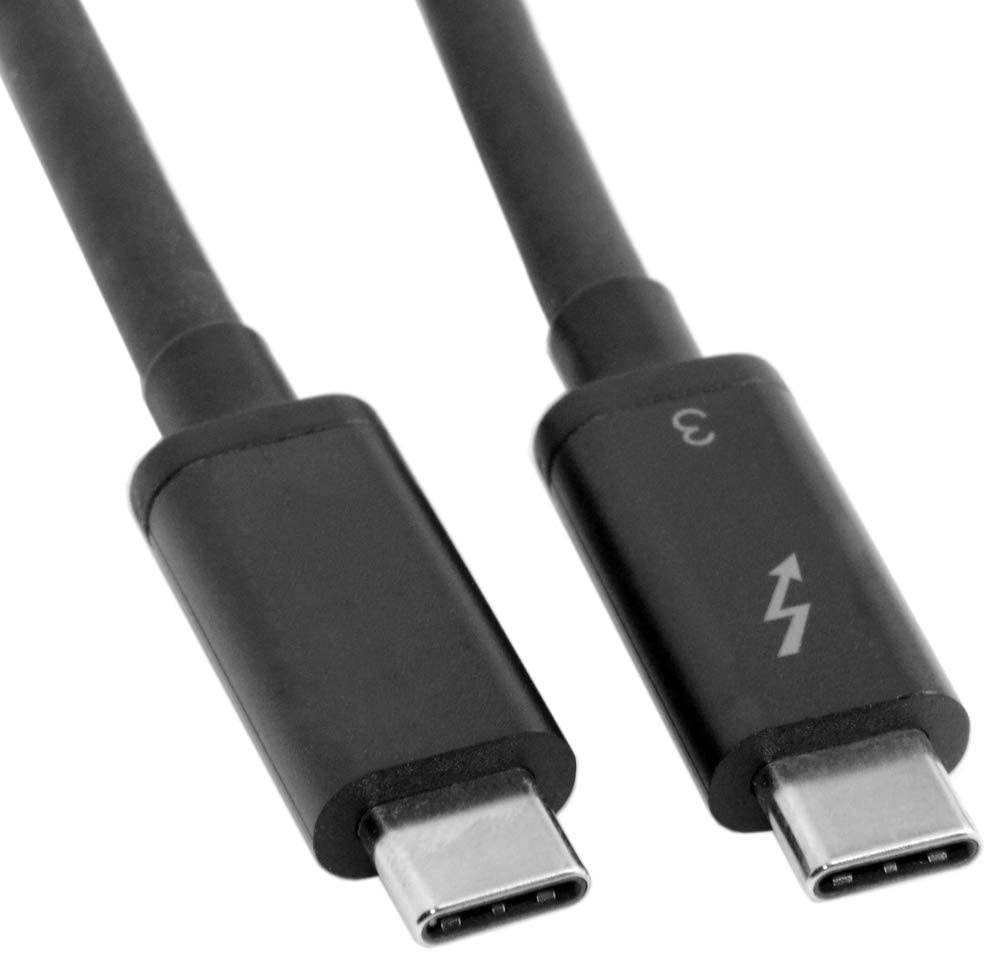 FVH Thunderbolt 2 Port Male to Male Video Data Cable for MacBook & SSD & Displays TB-004-WH