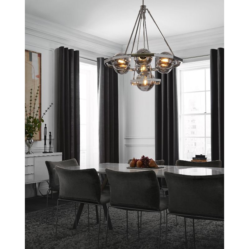Generation Lighting Harper 7 light Polished Nickel Chandelier F3260/7PN