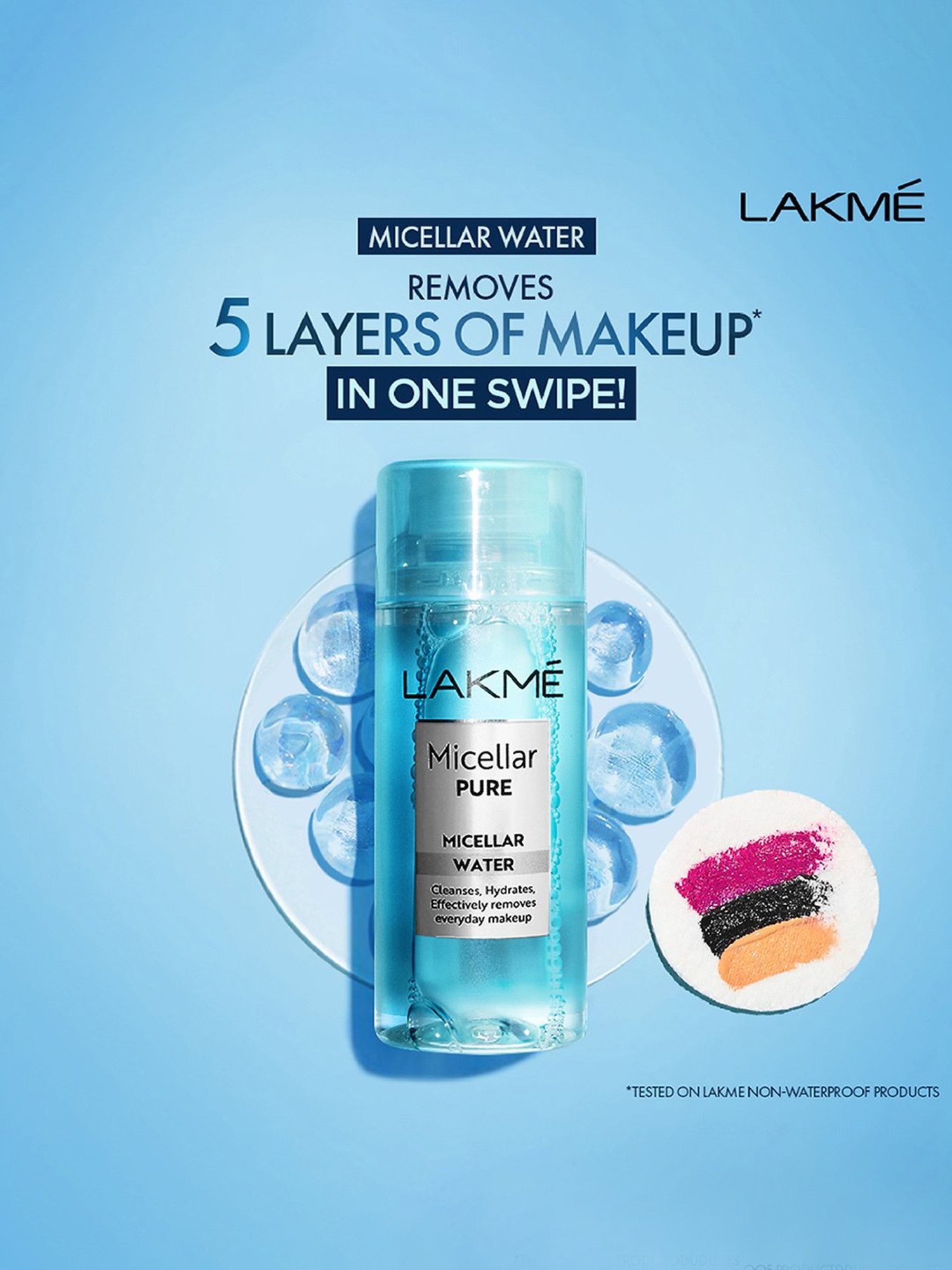 Lakme Micellar Pure Water for Makeup Removal - 100 ml