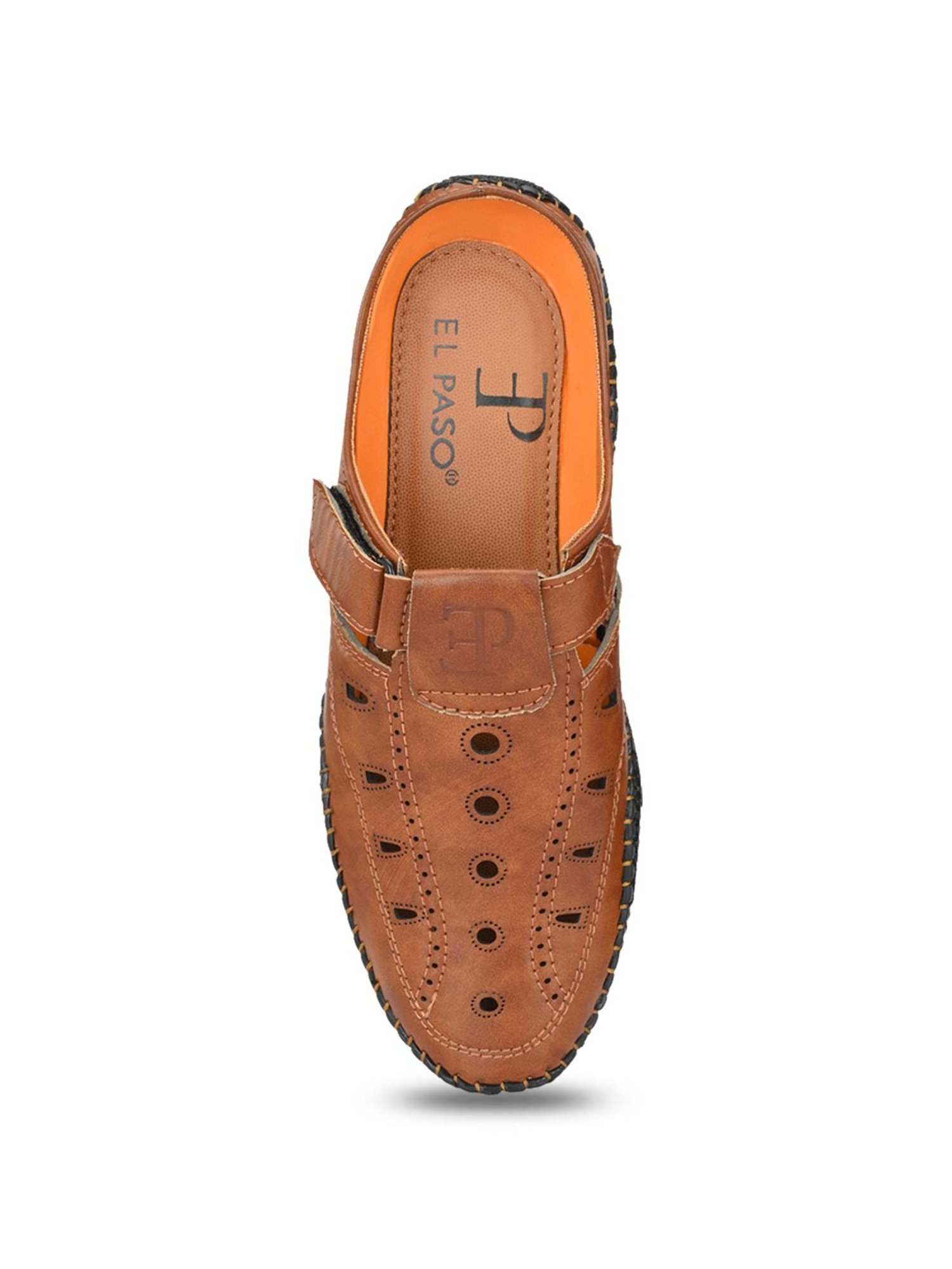 El Paso Men's Tan Fisherman Sandals