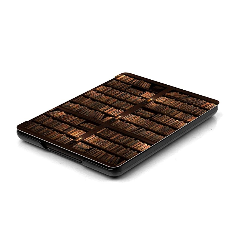 Case for Kindle Paperwhite 10th Gen 2018,Thinnest Light Shell Smart Cover with Auto Wake/Sleep for All-New  Kindle Paperwhite 6 Inch 2018 Release, Book Library