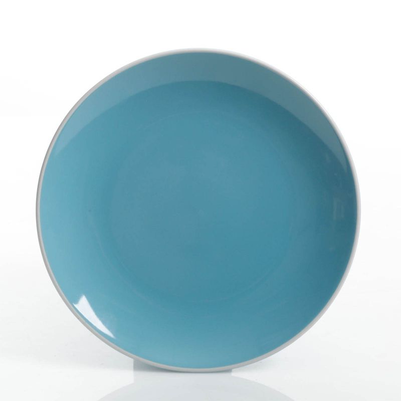 Gibson Home Pandora 12 Piece Ceramic Dinnerware Set in Blue