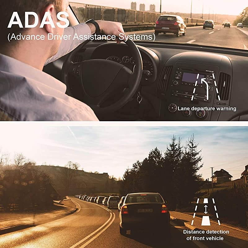 V3 Basic Dual Camera Front and Inside Cabin Infrared Night Vision Full HD 1080p WiFi Car Taxi Dash Cam with Supercapacitor, 2.7" LCD Screen (V3 Basic - Without GPS)