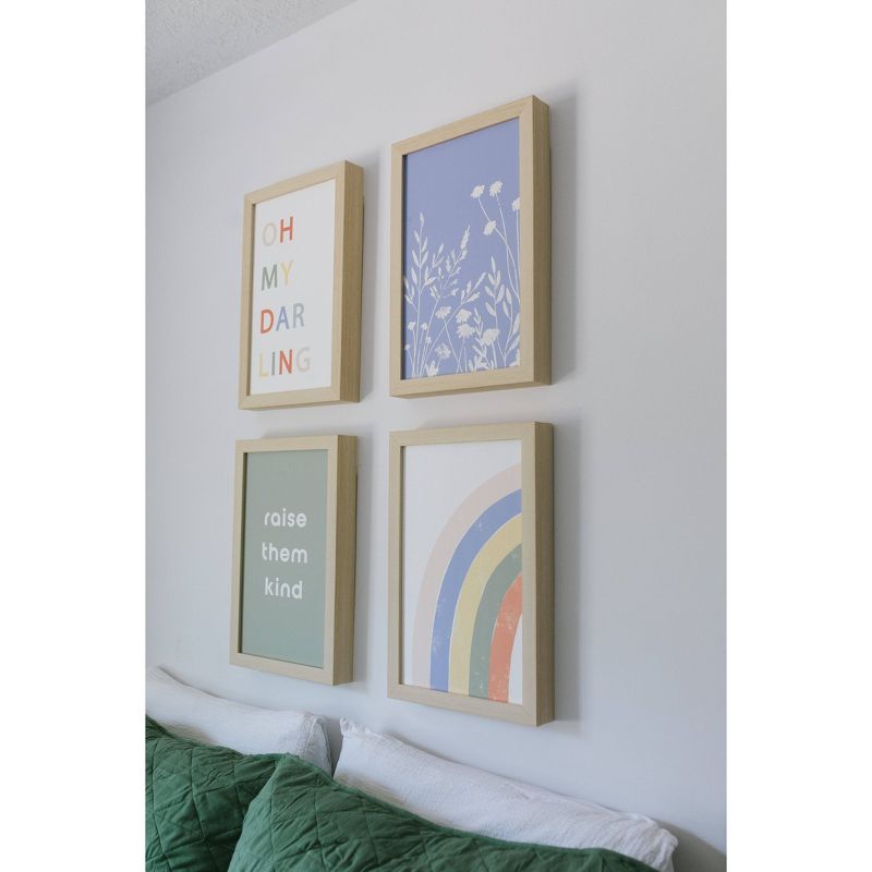 16" x 24" Wildflowers Kids' Magnet Board Wall Art Blue - Petal Lane