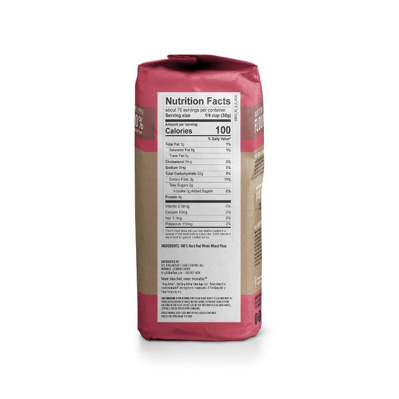 King Arthur Flour Whole Wheat Flour - 5lbs