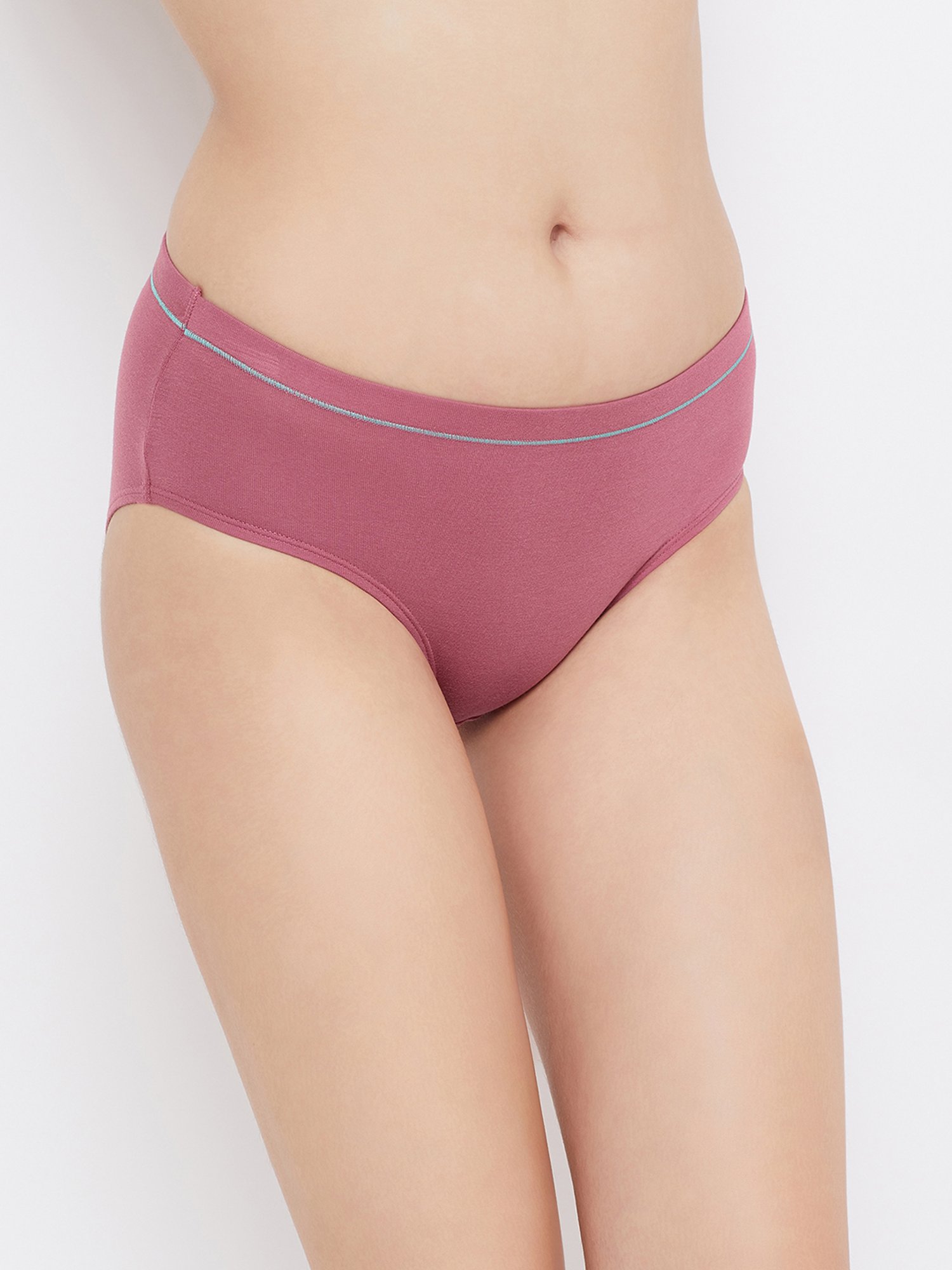 Clovia Pink Cotton Hipster Panty