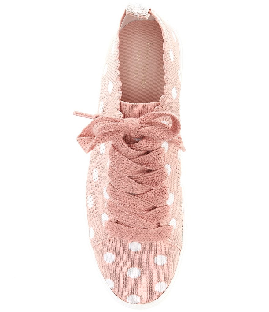 kate spade new york Abbie Dot Knit Lace-Up Sneakers
