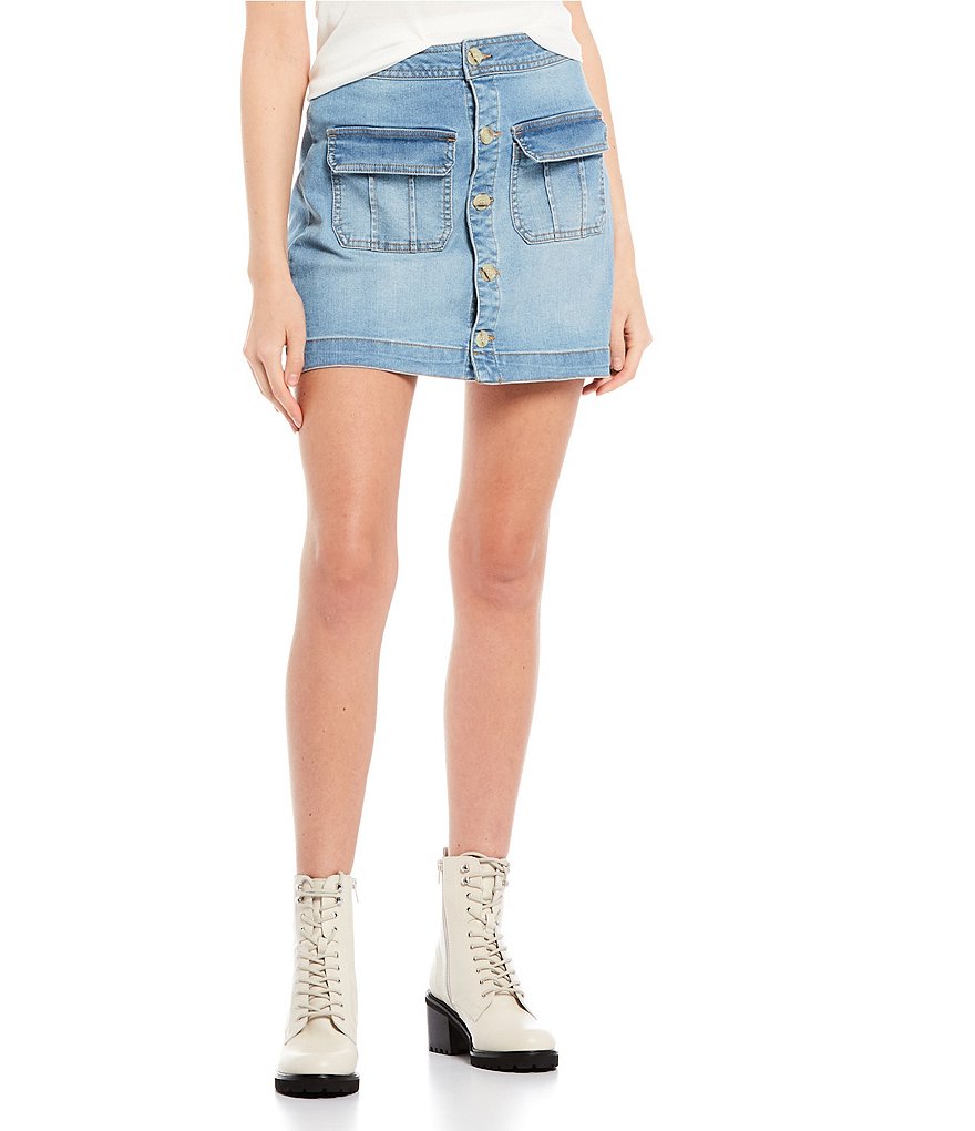 June & Hudson Side Slit Maxi Skirt