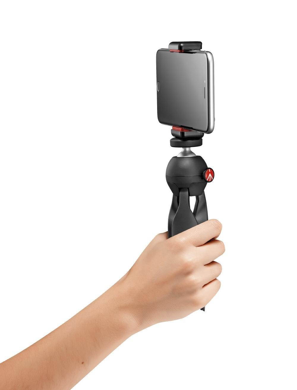 Manfrotto PIXI Smart Mini Tripod Black with Universal Smartphone Clamp