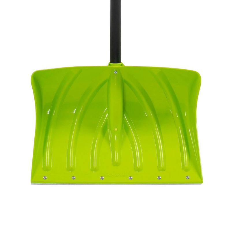 Suncast 18'' Ergonomic Combo Shovel with Wear Strip Lime