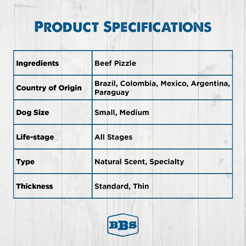 Best Bully Beef Sticks Dog Rawhide Dog Treats - 2lb