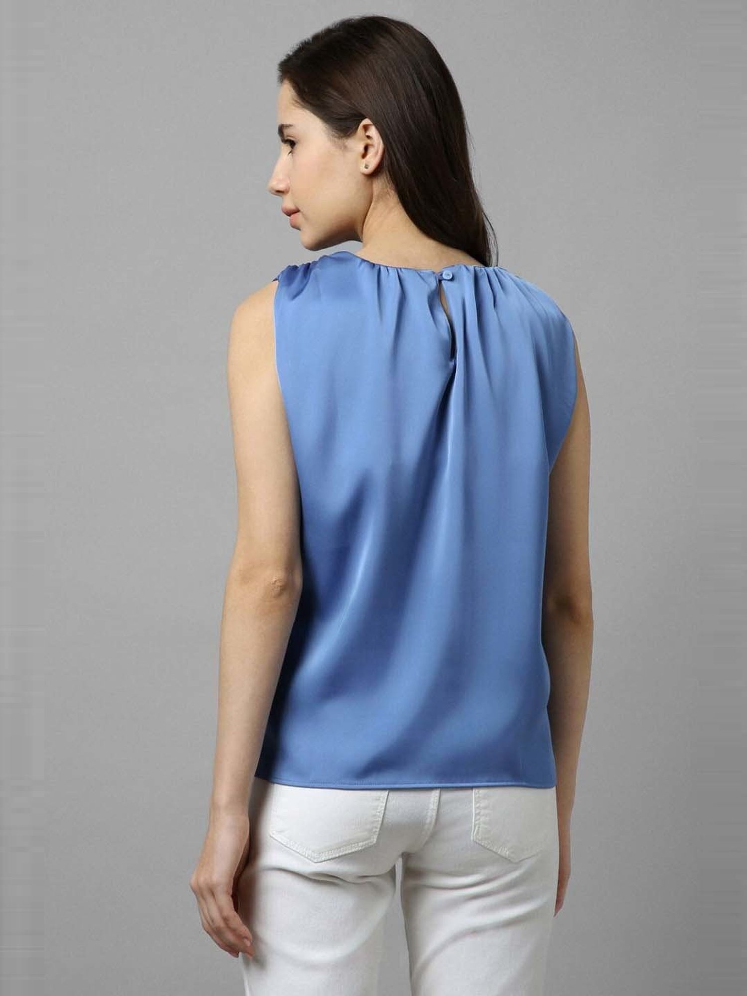 Allen Solly Blue Regular Fit Top