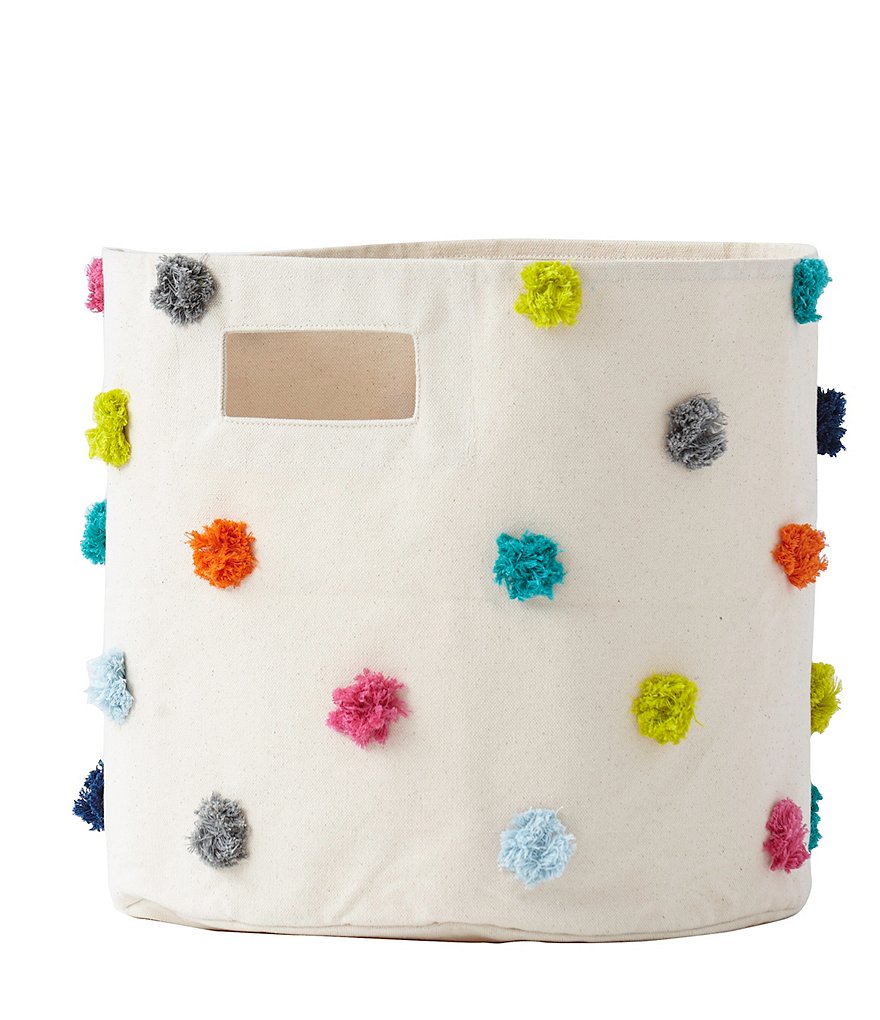 Edgehill Collection Hand-Woven Rattan Market Basket