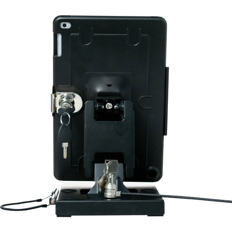 CTA Digital Flat-Folding Tabletop Security Stand - Up to 9.7" Screen Support - 10" Height x 8.3" Width x 7.3" Depth