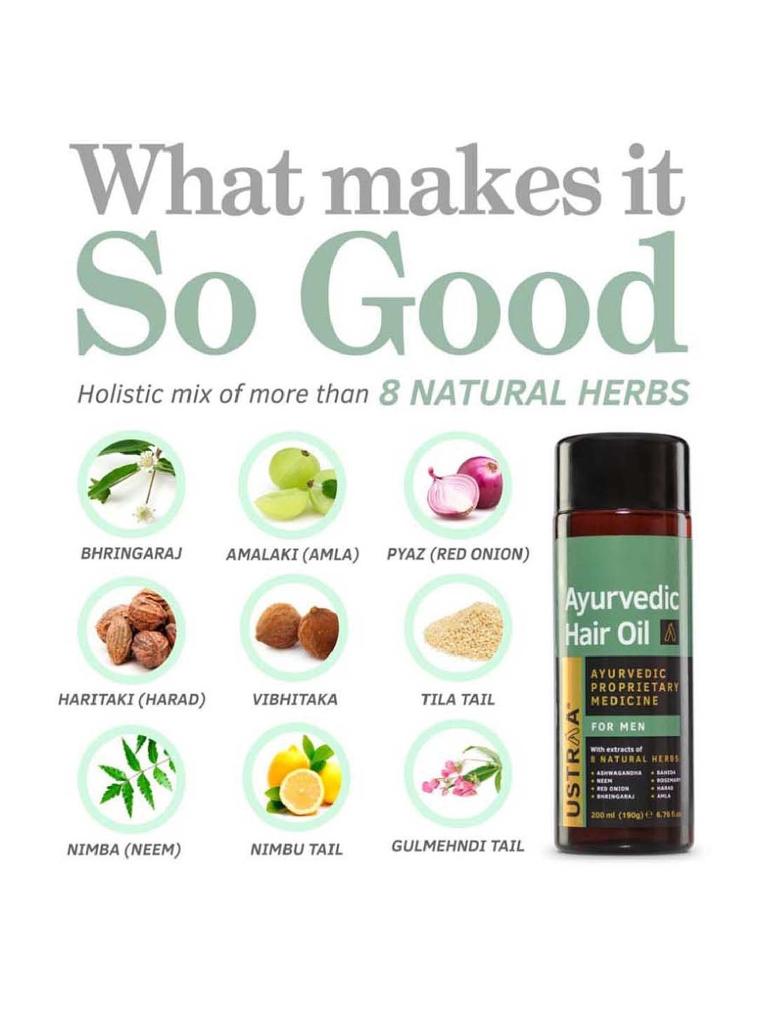 Qraa Men Red Onion Hair Oil - 100 ml