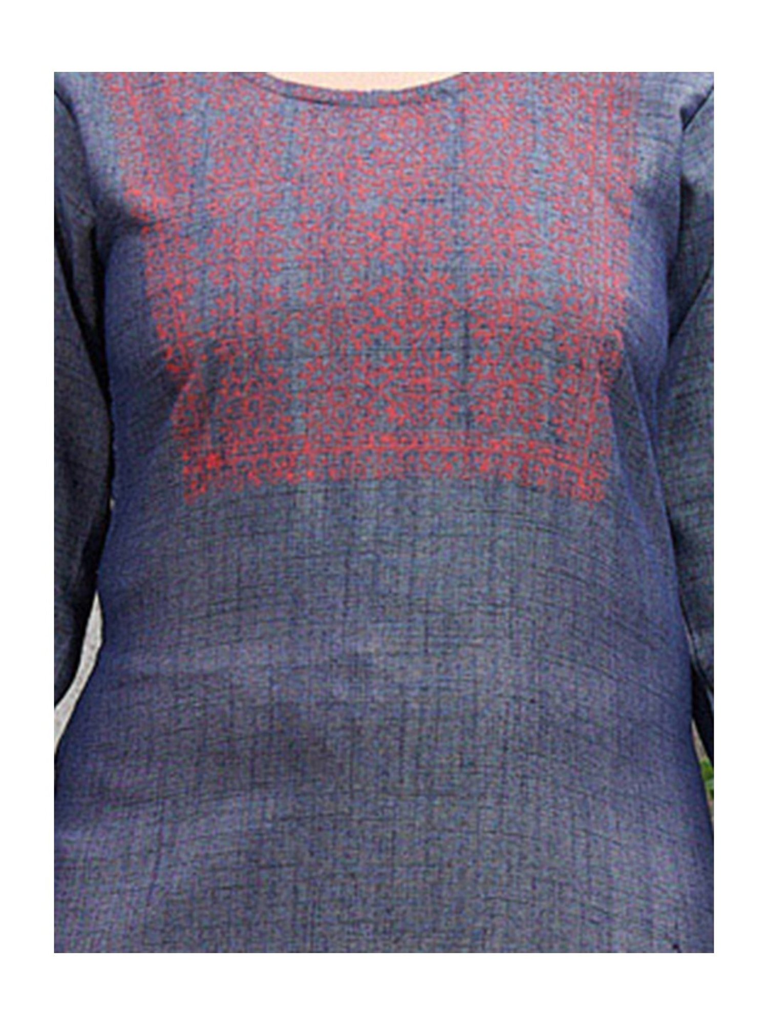 Aarika Kids Blue Printed Kurti