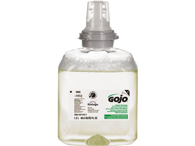 GOJO 5665-02 TFX Green Certified Foam Hand Cleaner Refill, Unscented, 1200ml