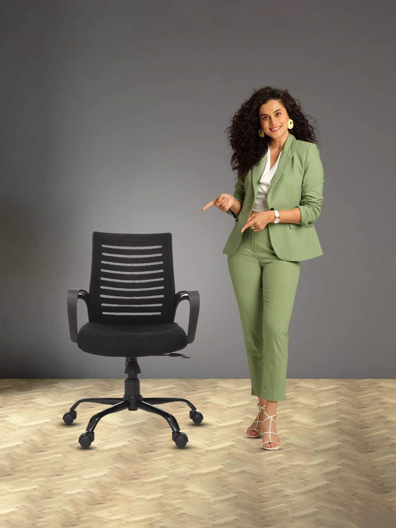 Green Soul Atom Black Foam Ergonomic Office Chair